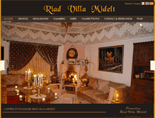 Tablet Screenshot of hotel-riad-villa-midelt.com